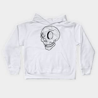 Skull - tattoo design Kids Hoodie